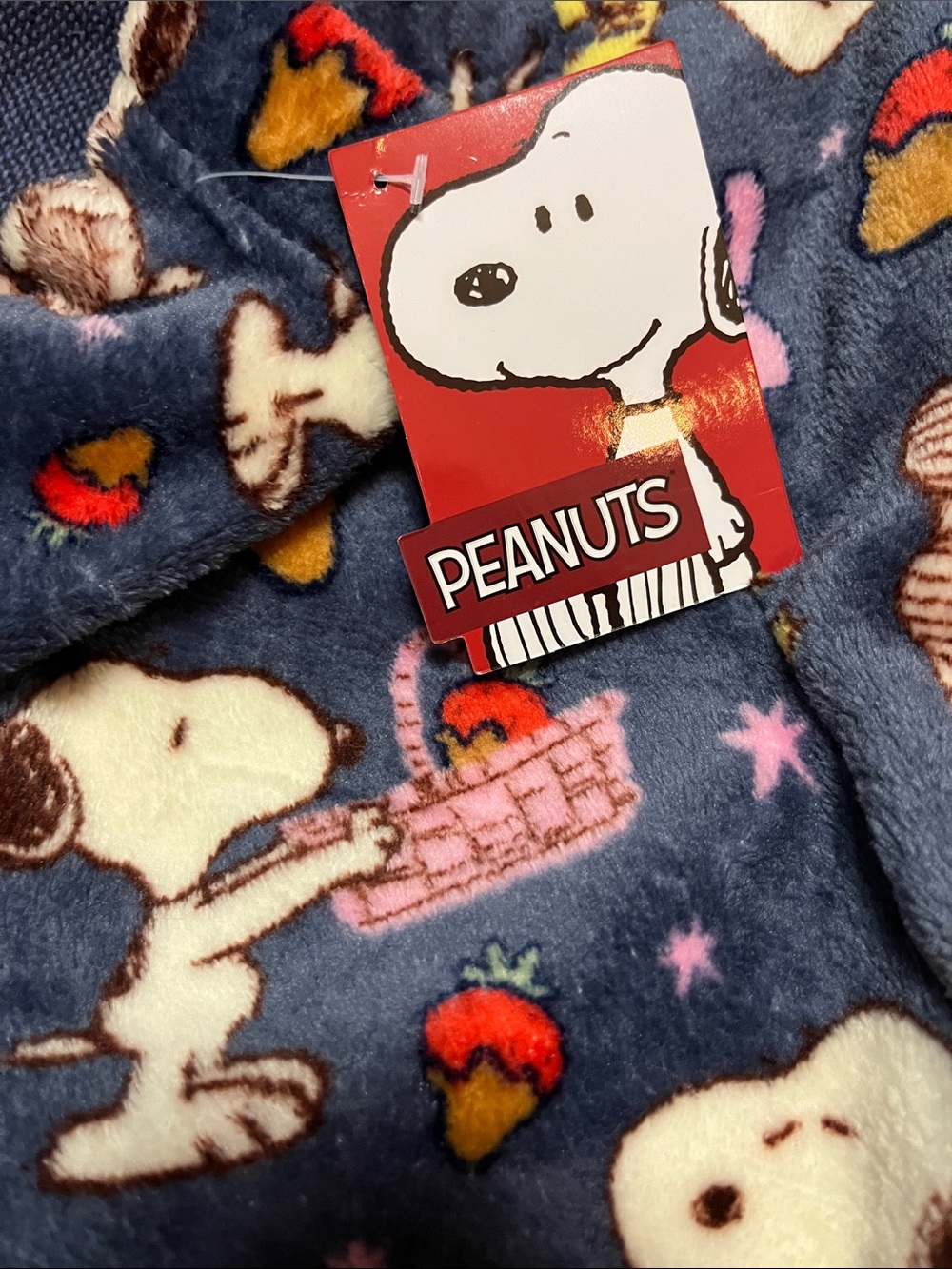 Peanuts Navy Lounge Shorts with Snoopy Xl - Picture 6 of 6